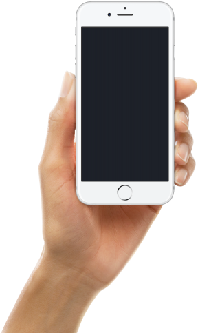Female - Hand Holding Iphone Transparent (333x500)