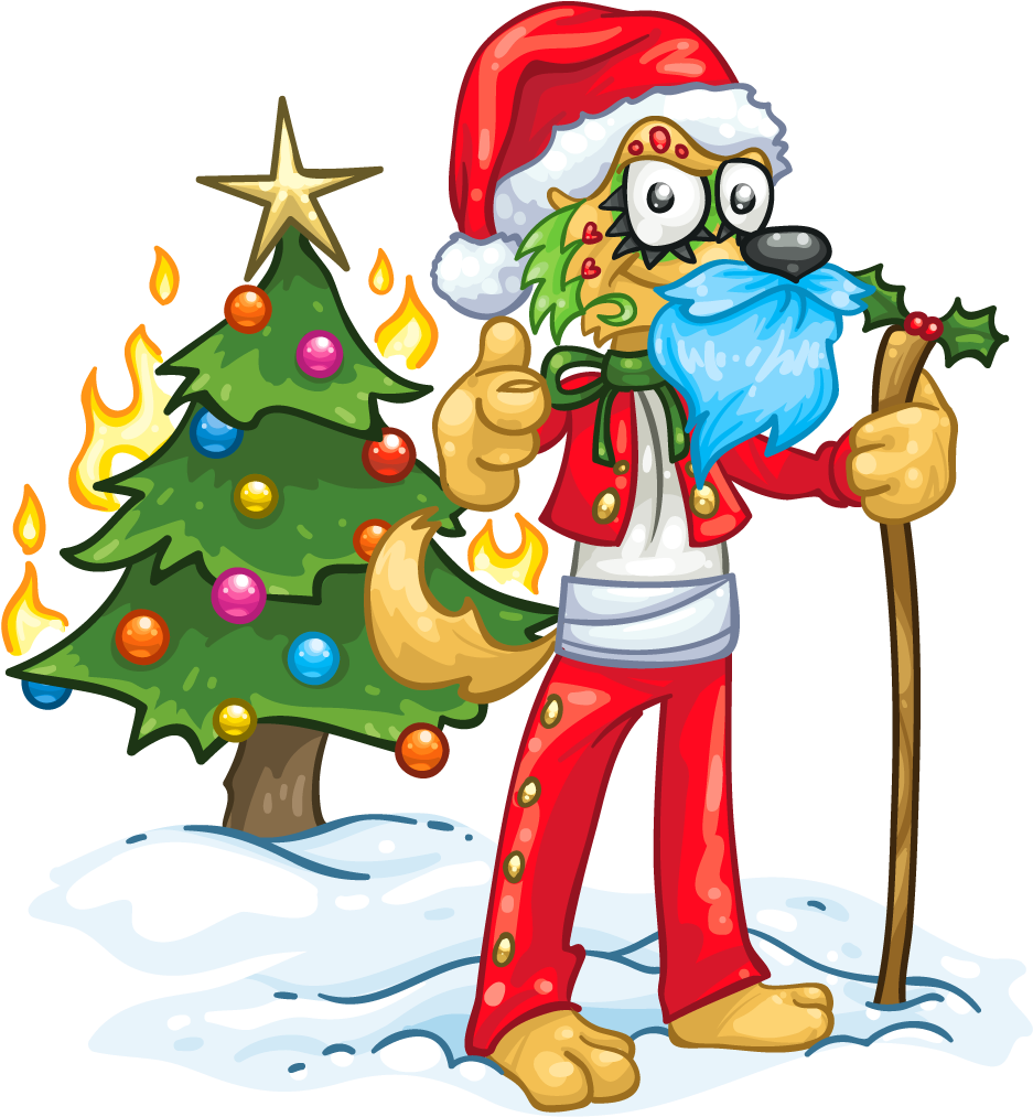 Bad Santa Yote - Cartoon (1024x1024)