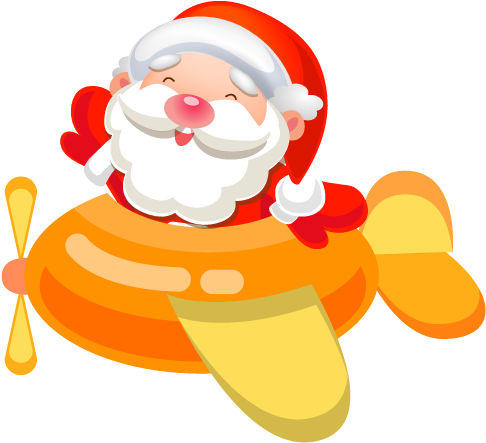 Pixel - Santa Plane Png (512x512)
