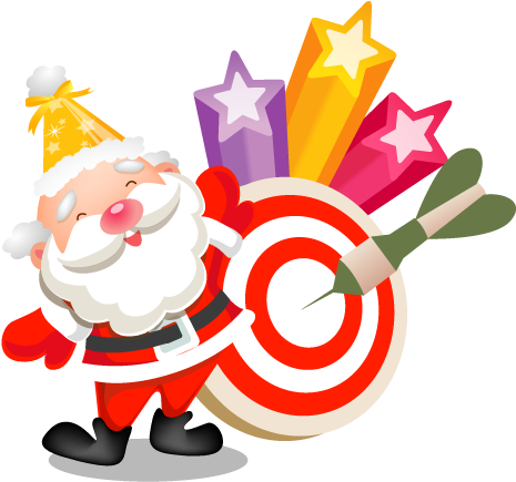Pixel - Santa Claus Darts (512x512)