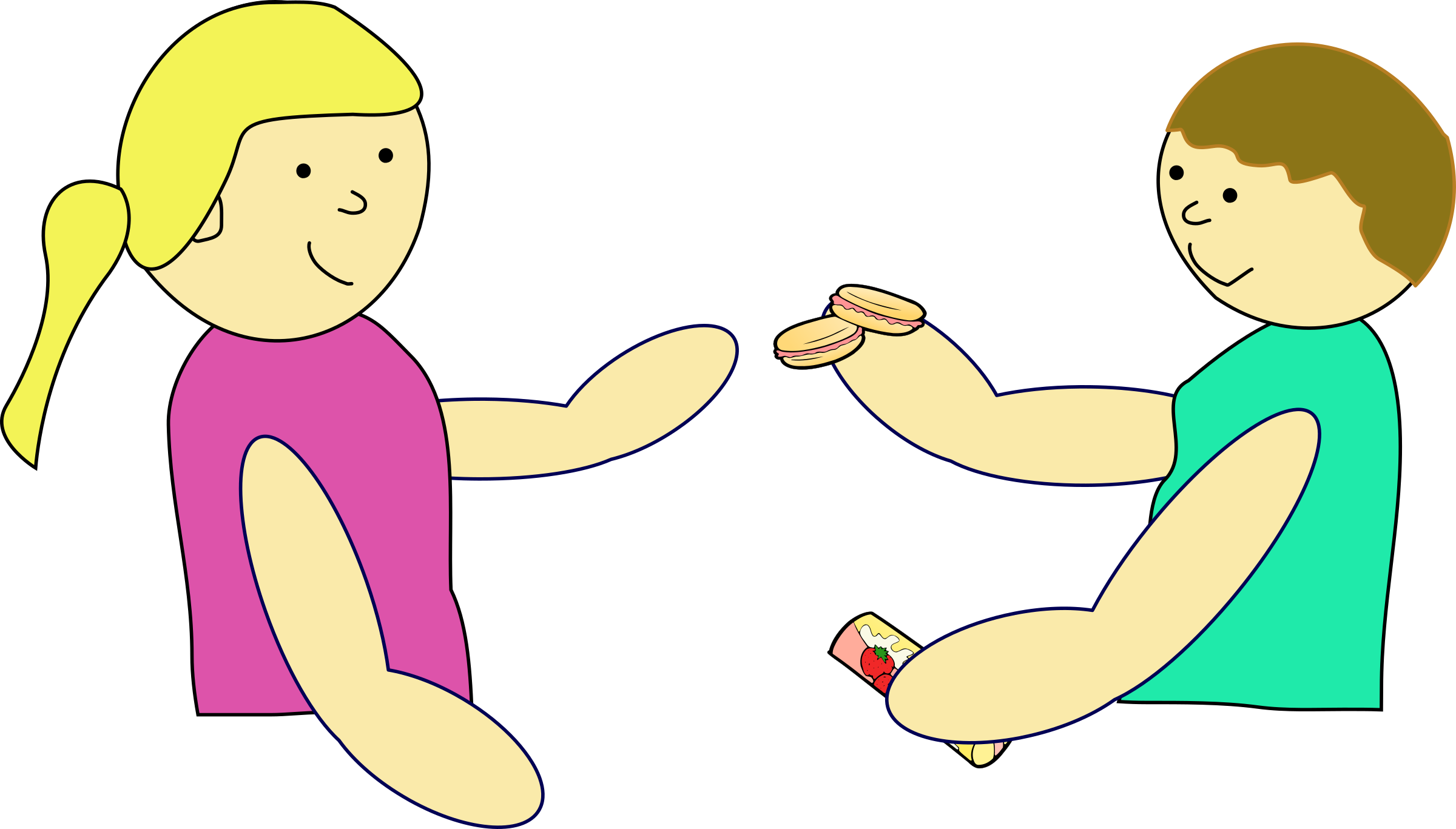 Clipart - Sharing Png (2400x1367)