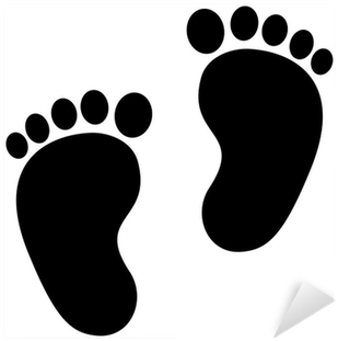 Footprint Black And White (400x400)