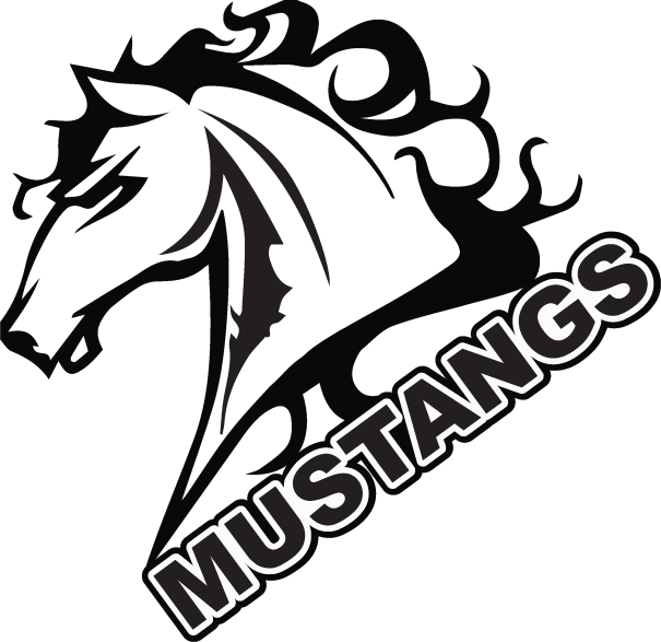Logo Mustangs - Illustration (605x587)