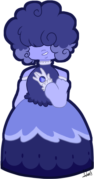 Periwinkle 'cloud' Sapphire - Cartoon (387x664)