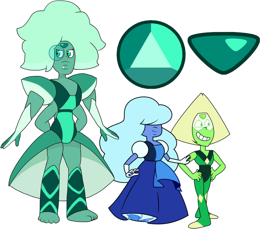Emerald Is A Stone Which Increases Intellect And Clairvoyance - Anime Steven Universe Jail Break Sapphire Blue Gown (1280x960)