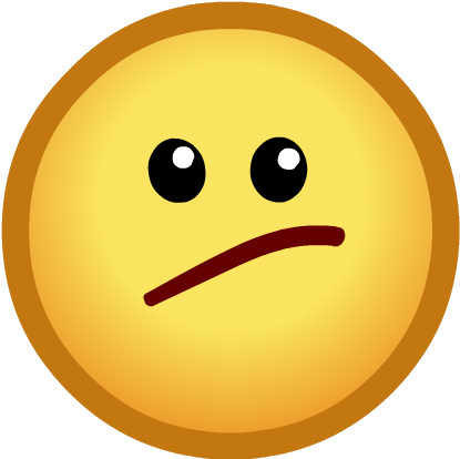 Cpnext Emoticon - Meh Face - Indifferent Face (429x432)