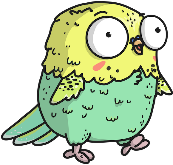 This Is Keepy The Perkeep Parakeet - Perkeep (579x561)