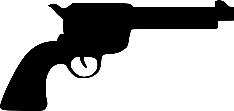 Png File - Кольт Силуэт (980x464)
