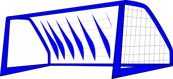 Soccer Goal Clip Art (600x275)