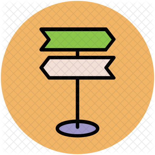 Signpost Icon - Circle (512x512)