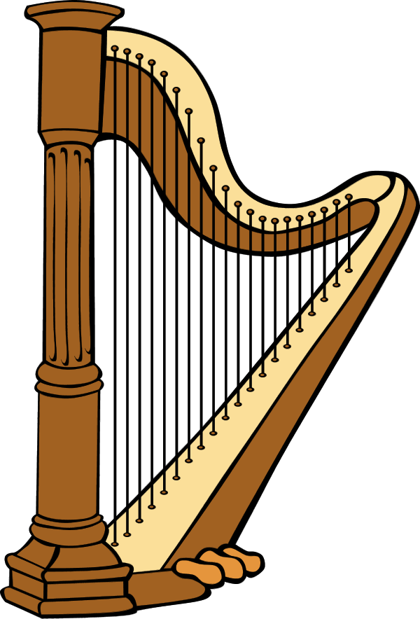 1 - Harp Clipart (600x884)