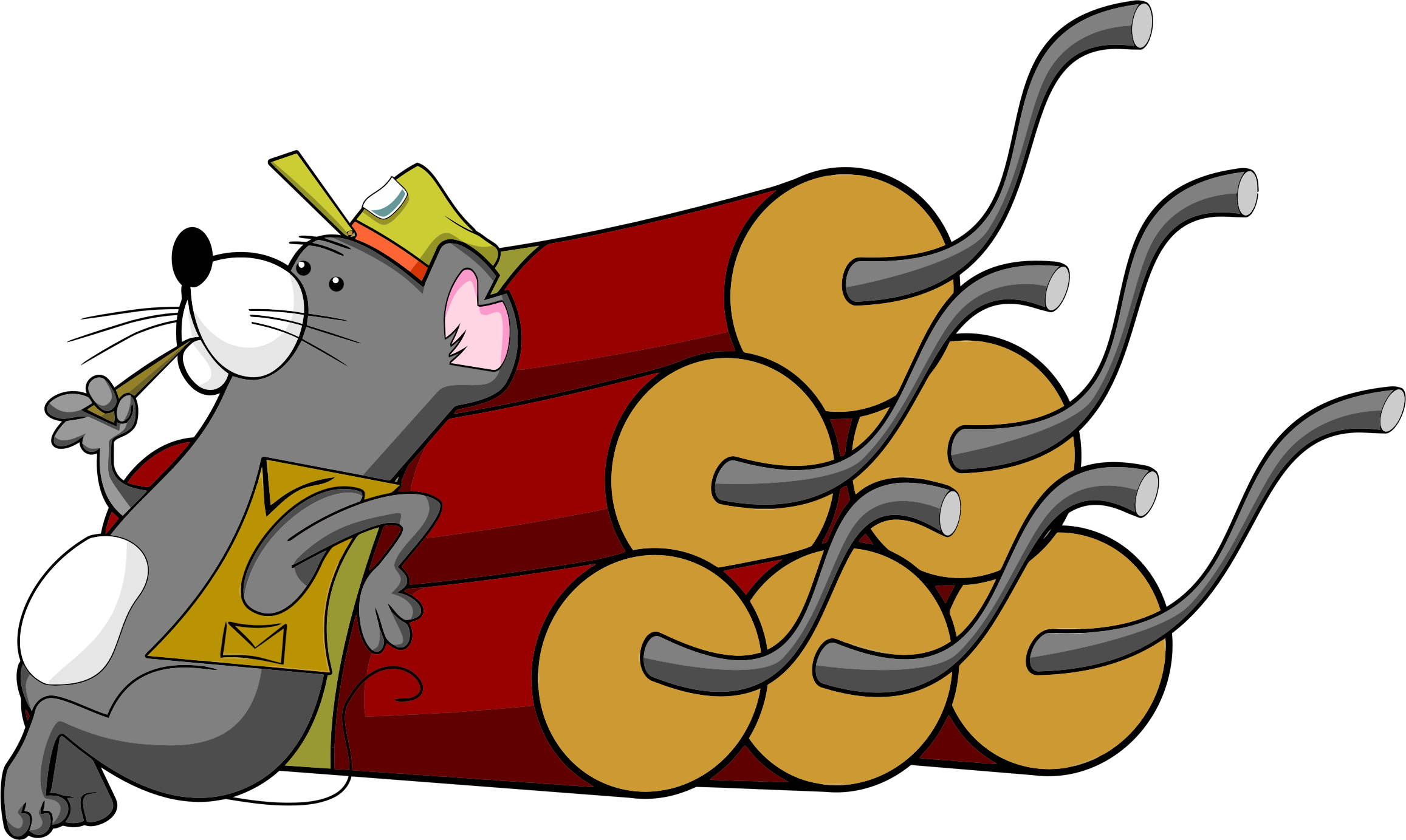 Clipart Gopher With Dynamite - รูป ระเบิด การ์ตูน (2314x1383)