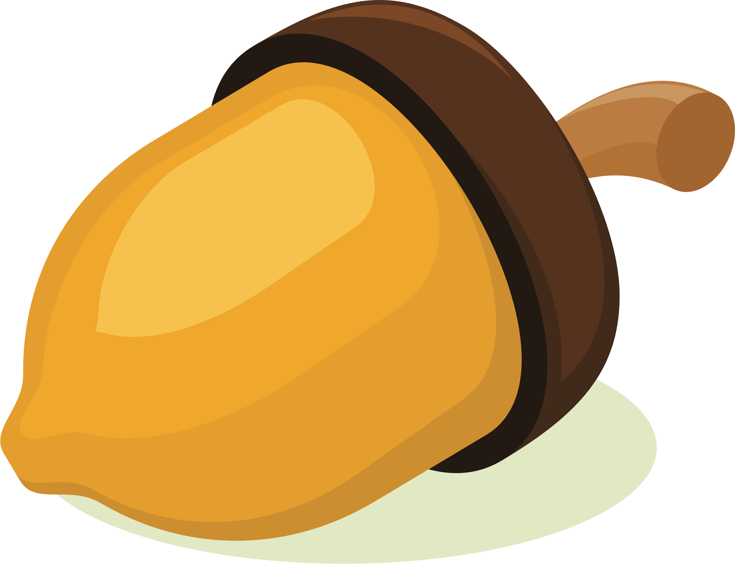 Big Image - Acorn Clipart (2381x1828)