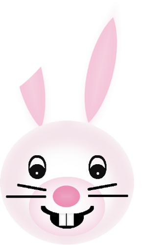 Bunny Face By Clipartcotttage - Cartoon (296x500)