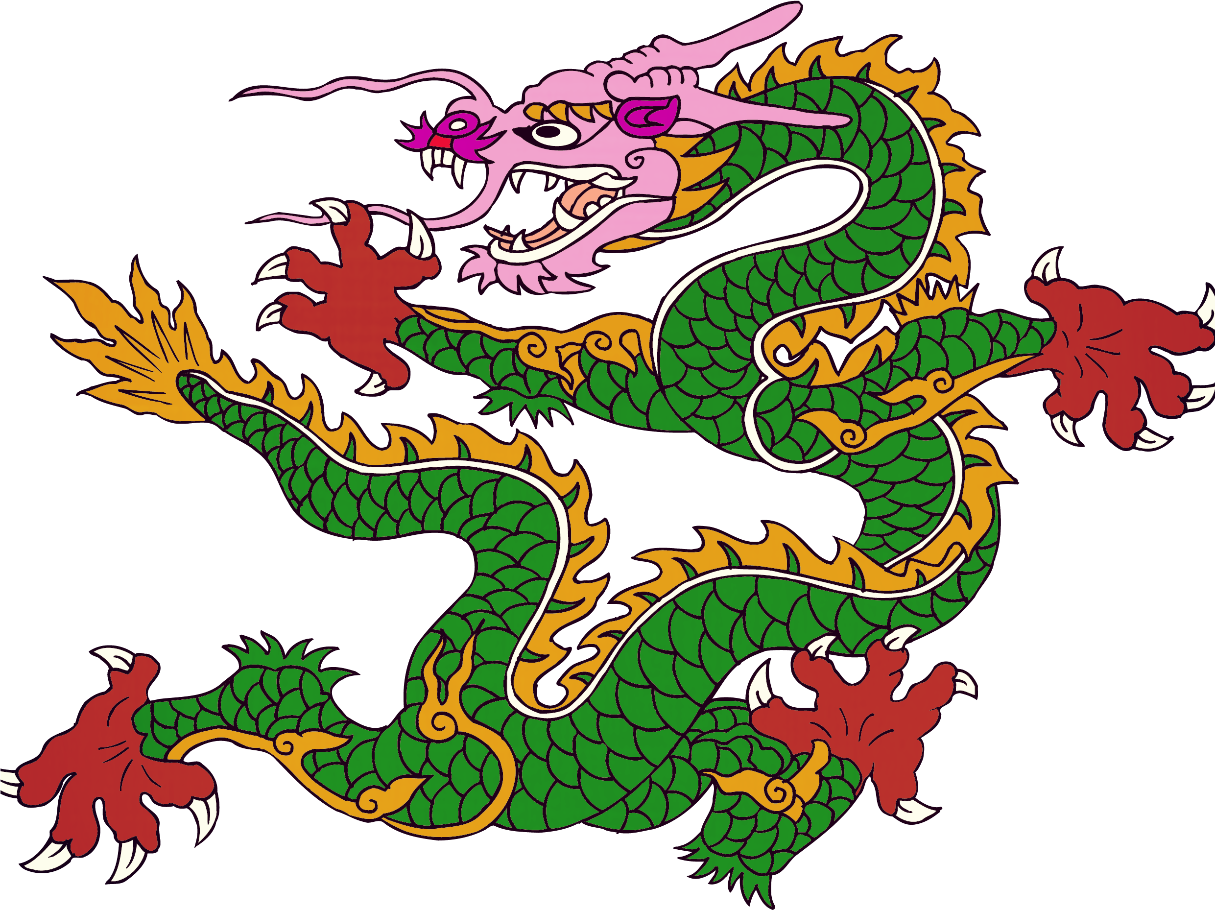 Dragon Classical Chinese Clip Art - 飞 龙 (2481x1858)