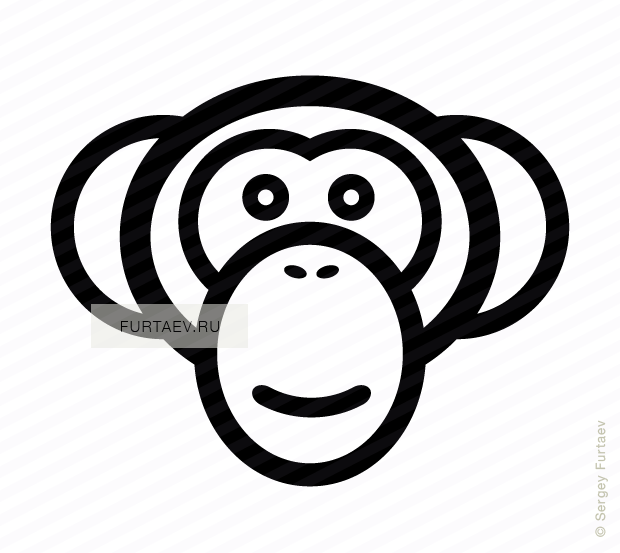 Vector Monkey (620x553)