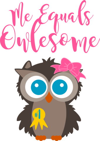 Me Equals Owlesome - Owl (341x480)