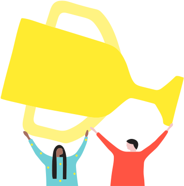 We Help You Make An Impact - Cartoon (453x399)