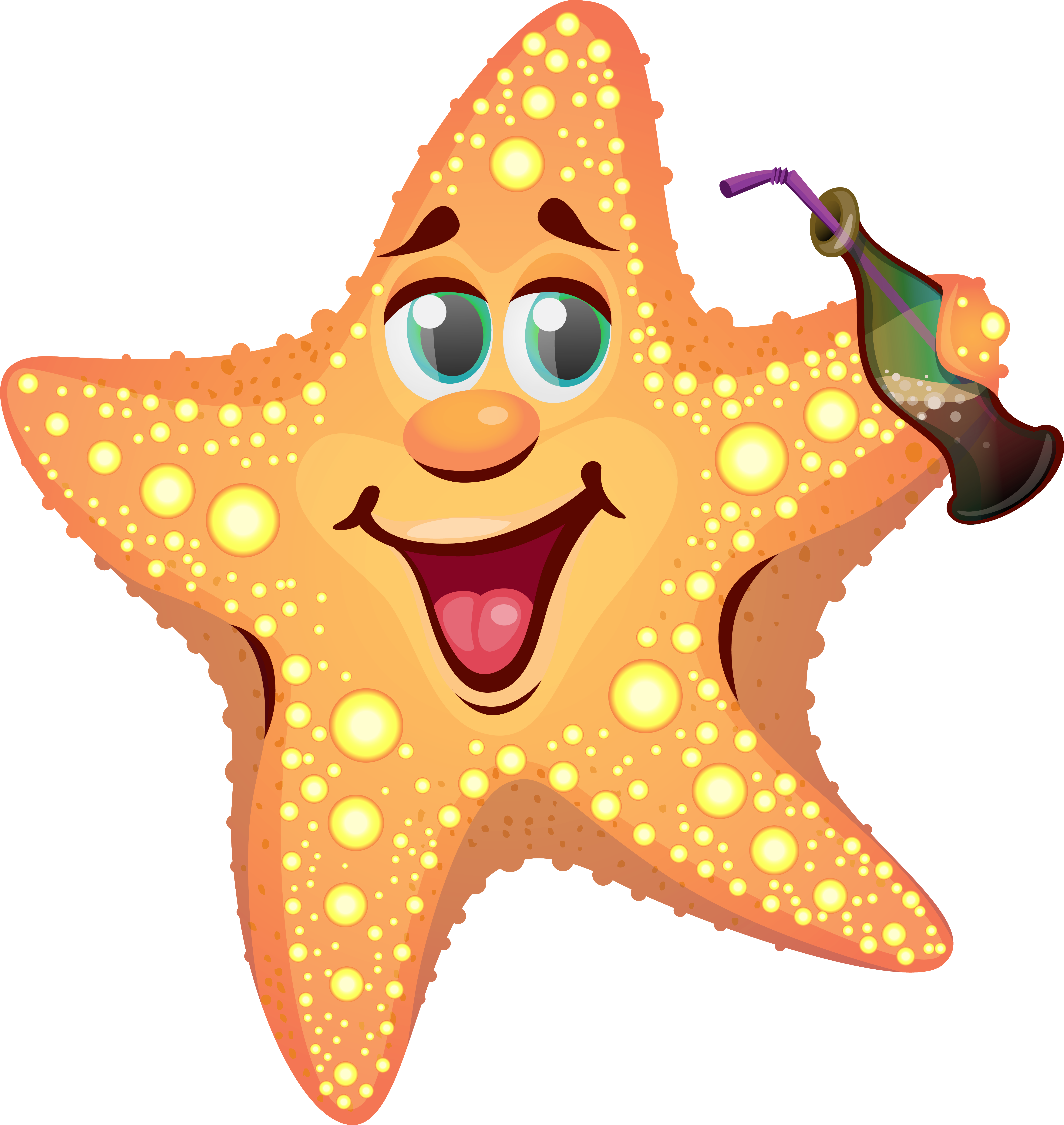 Cartoon - Starfish Clipart (5881x6218)