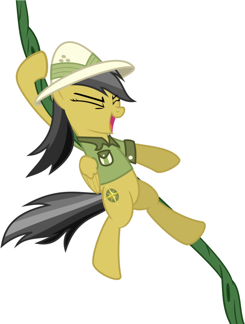 Daring Do Swinging By Hankofficer - Daring Do Mlp Vector (900x1120)