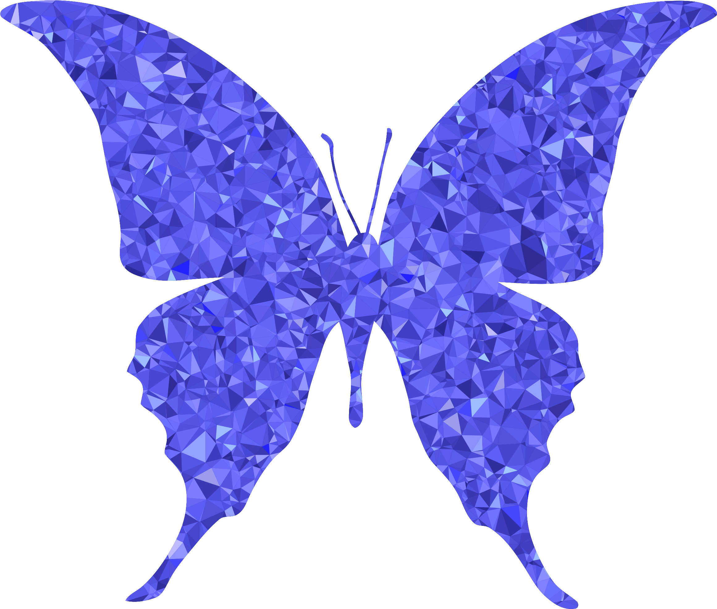 Butterfly Silhouette Clipart (2400x2037)