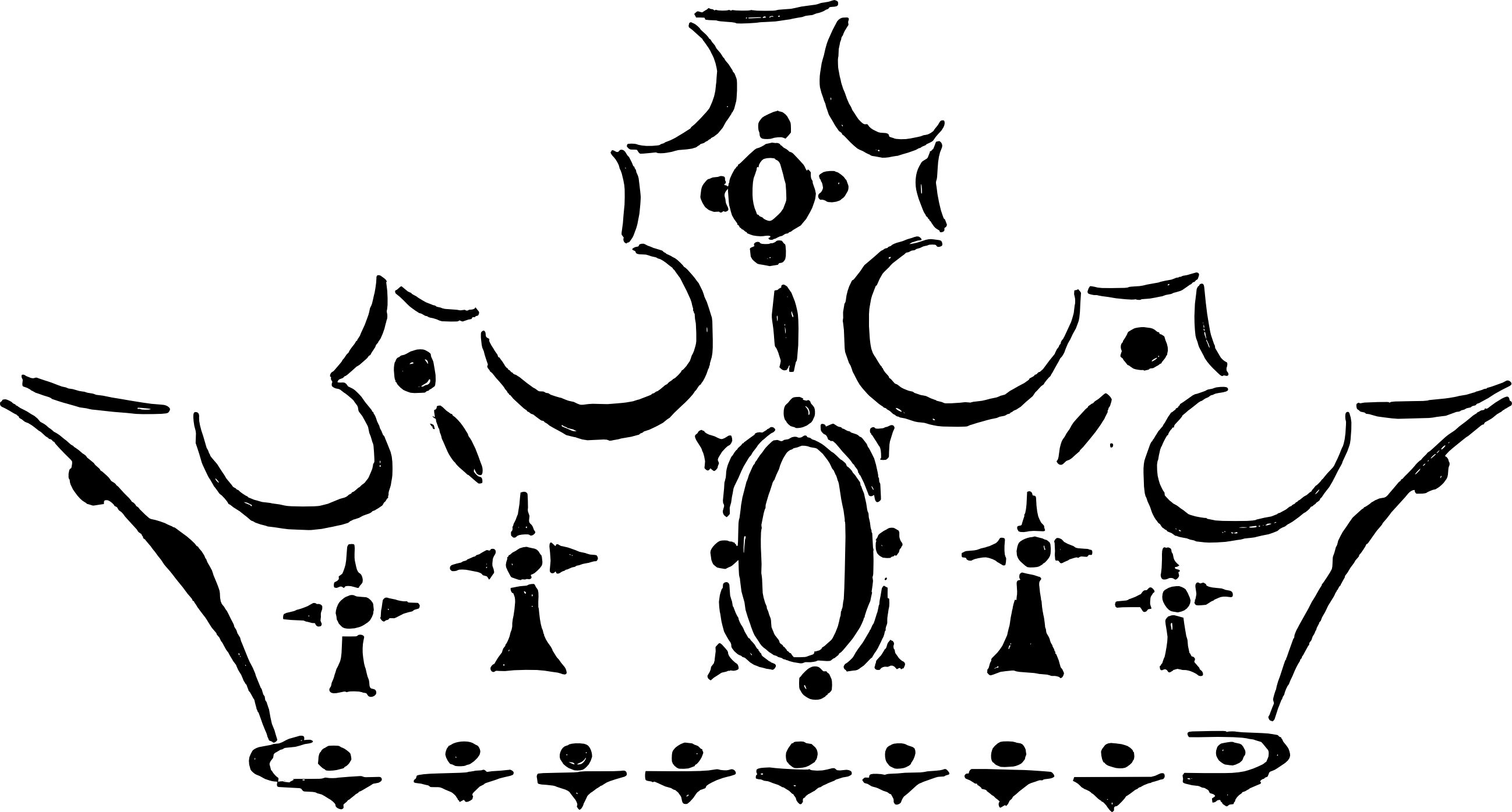 10 Black Crown - Transparent Black Crown (2596x1395)