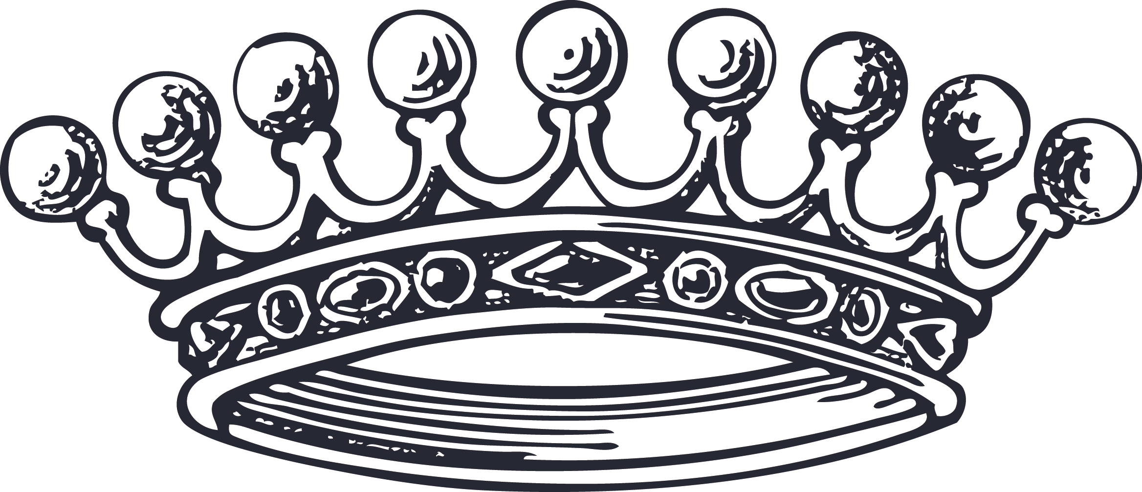 Black And White Middle Ages - Vector Graphics (2336x1007)
