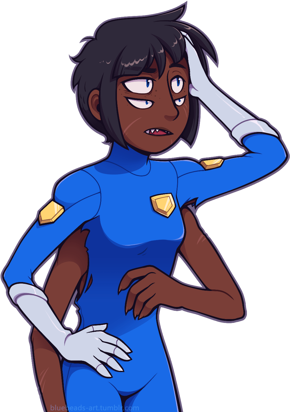 [“mutation” On Deviantart] March 12th, 2017 I Was Thinking - Blue-bead Lily (1050x1420)