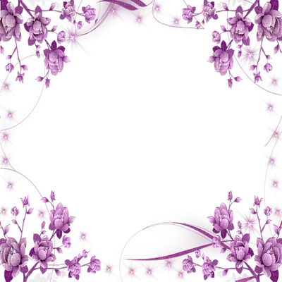Purple Flower Frame - 1 Corinthians 13 4 Bible Verse With Purple Flowers (400x400)