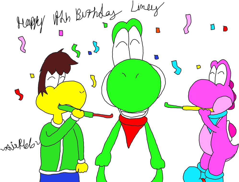 Gift ~happy Birthday Limey - Cartoon (1047x762)