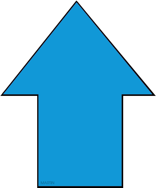 Sky Blue Arrow - Стрелочка Вверх (648x633)