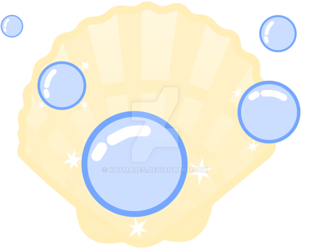 Seashell Bubbles Cutie Mark By Katmares - Mlp Seashell Cutie Mark (997x802)