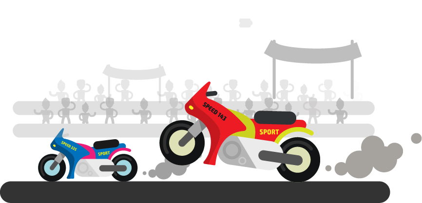 Car Motorcycle Racing - Motorcycle (866x417)