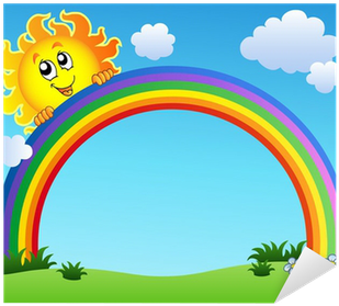 Cartoon Sun And Clouds (400x400)