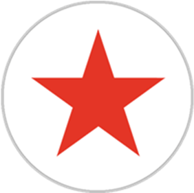White Circle And Red Star - Awards Invitation (420x420)