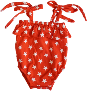 Star Ruffle Bubble Romper - Leotard (400x400)