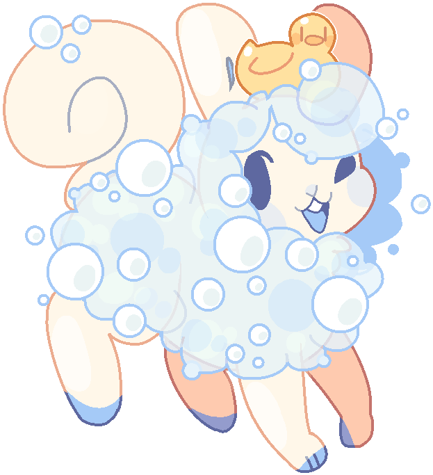 [custom Flufferbun] Bubble Baths By Blushbun - Drawing (671x719)
