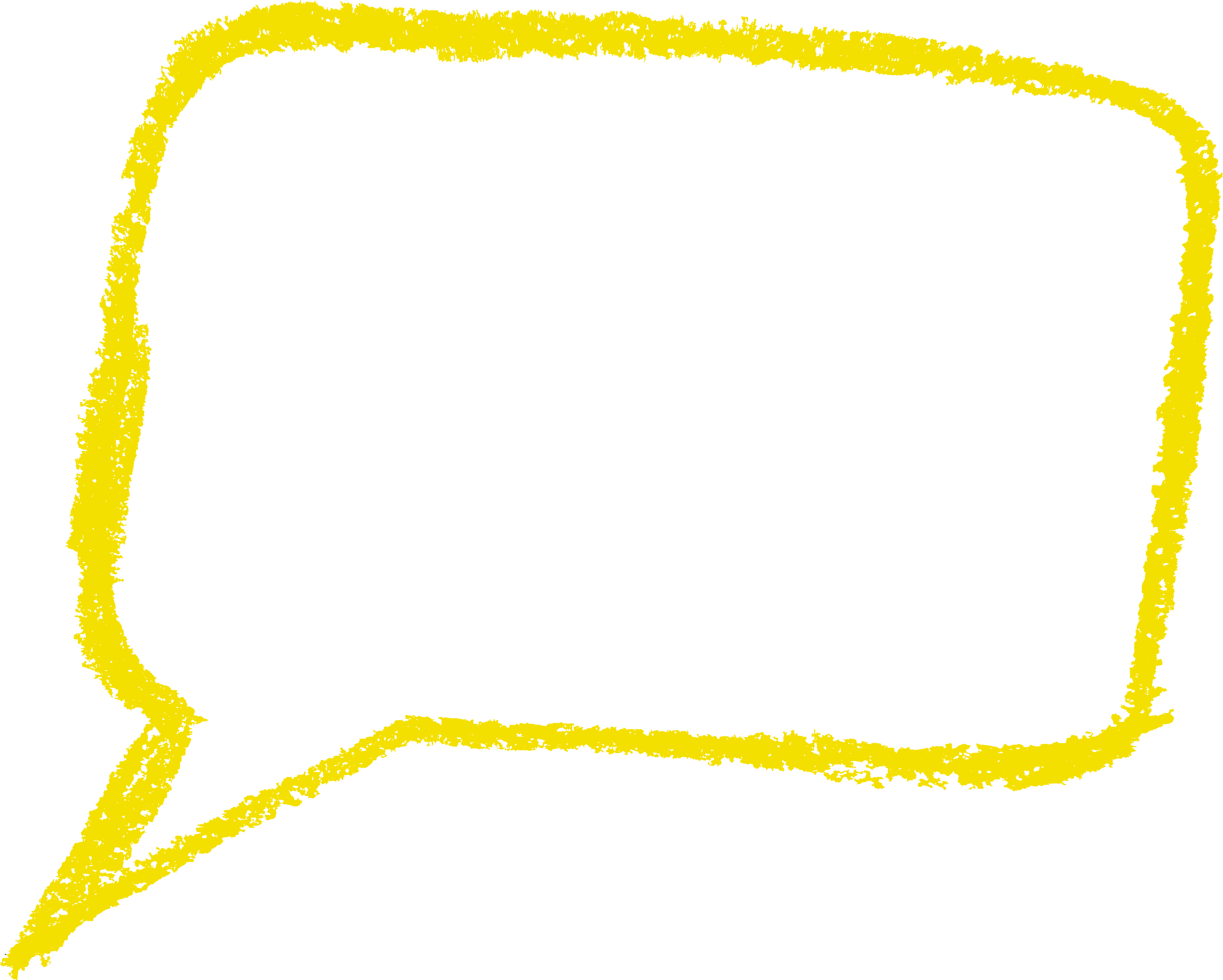 Free Download - Yellow Talk Bubble Transparent (3050x2445)