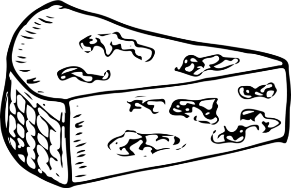 Cheese Wedge Rubber Stamp - Rubber Stamp (600x388)