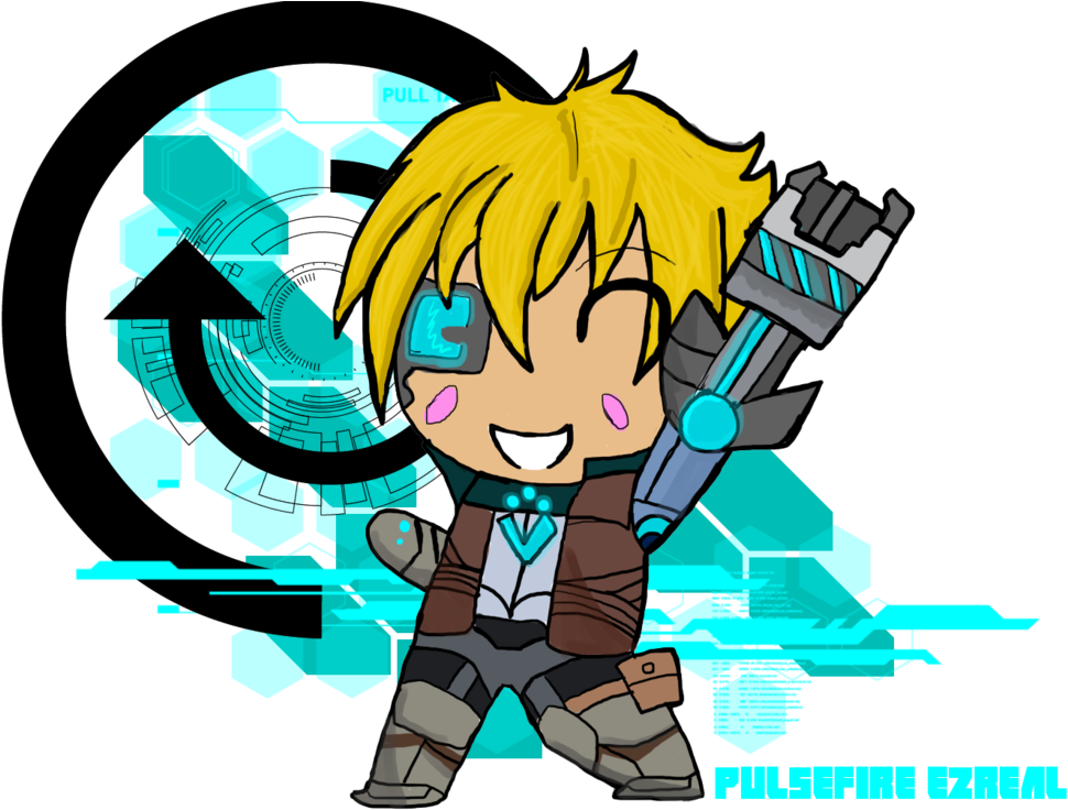 Pulsefire Ezreal By Izze-bee - Cartoon (1024x768)