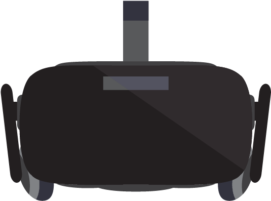 A Virtual Reality Headset, Such As Oculus Rift - Vr Headset Transparent Background (777x534)