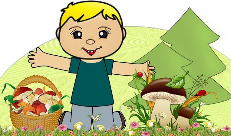 Pick Mushrooms - Cartoon (763x450)