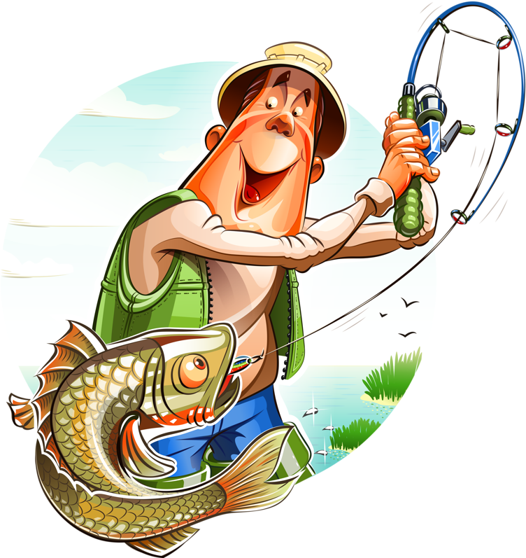 Фото, Автор Soloveika На Яндекс - Fisherman Cartoon (758x800)