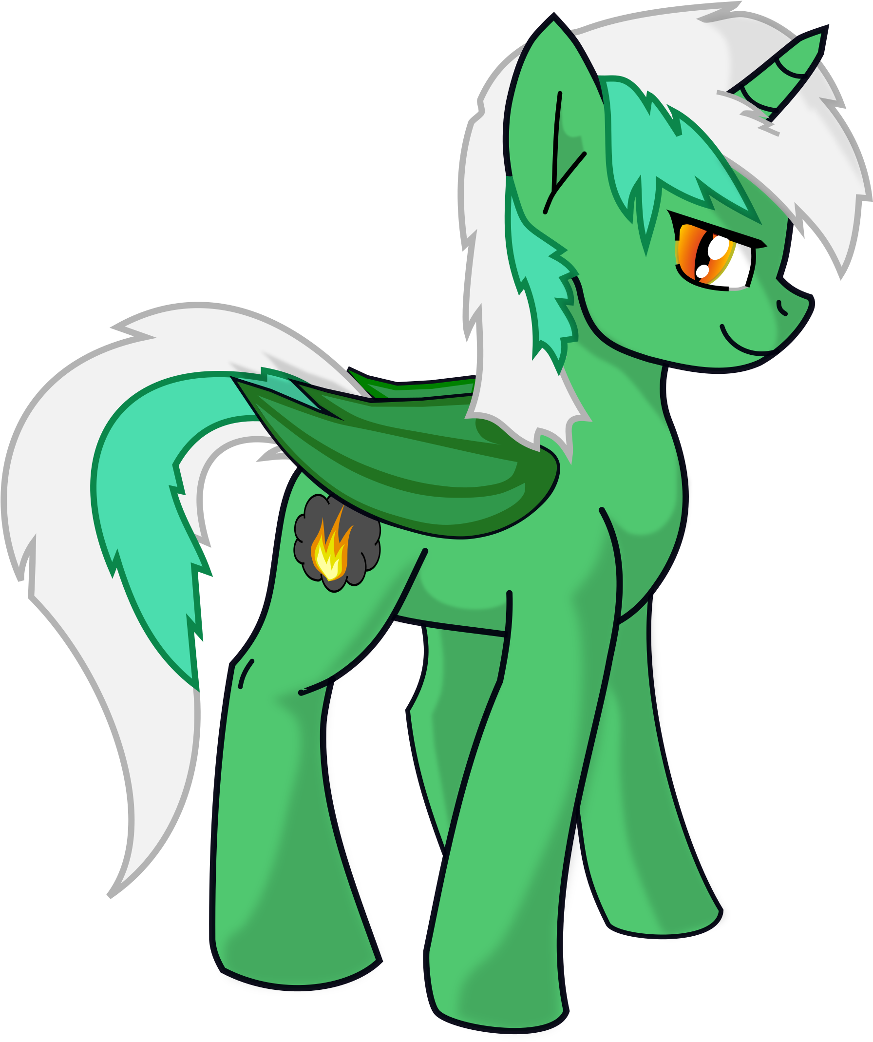 In The Dark Glow - Pony (3394x2400)