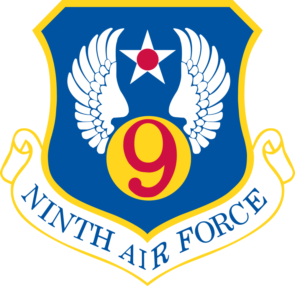 9th Air Force Emblem - Air Education And Training Command (1000x971)
