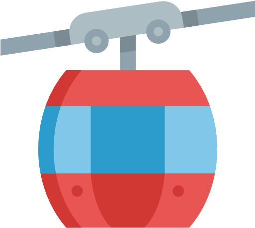 Cable Car Cabin Free Icon - Red (512x512)