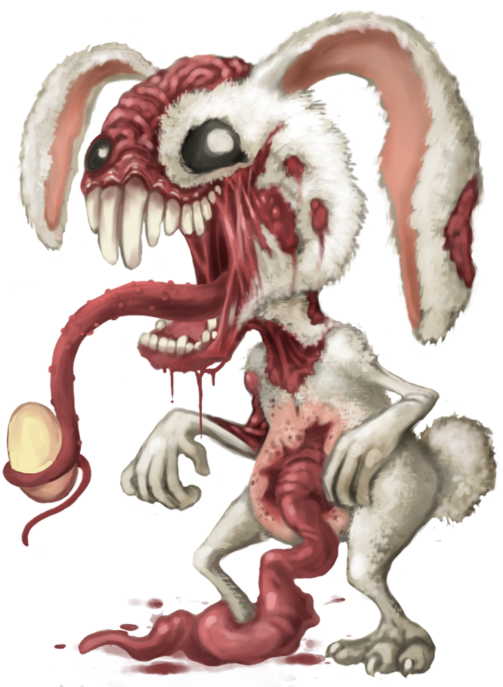 Easter Bunny Zombie - Zombie Easter Bunny (900x1013)