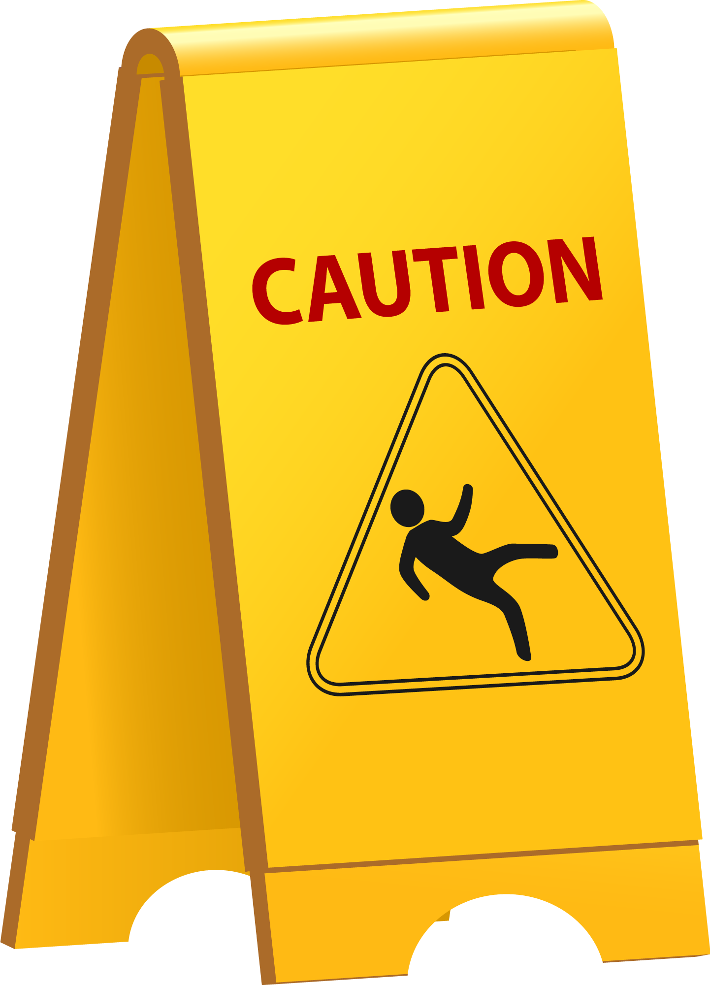Caution Sign - Cleaning Vector (1442x2000)