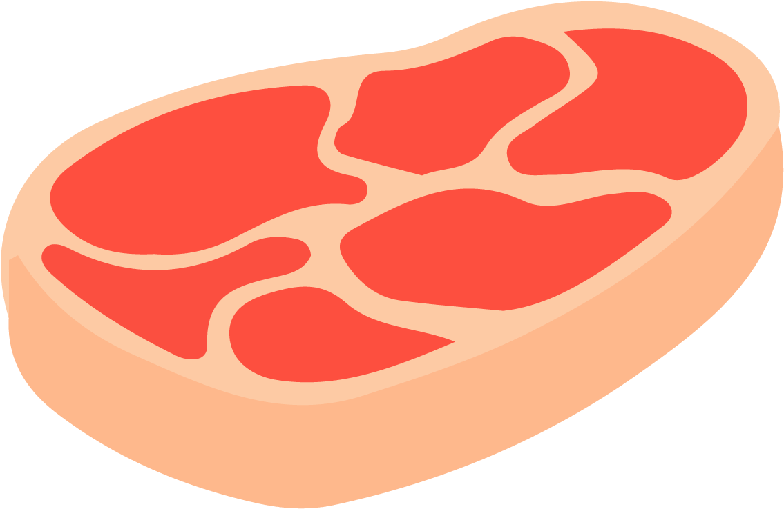 Barbecue Steak Meat Beef - Beef Vector Png (1848x1563)