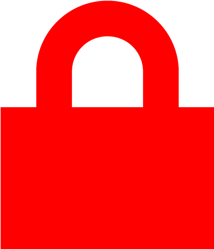 Red Lock Icon Png (512x512)